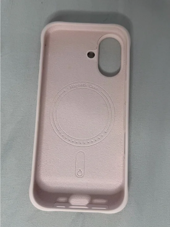 iPhone 17 Soft Pink Silicone Phone Case with Rose Relief - Unbranded - Picture 5 of 5